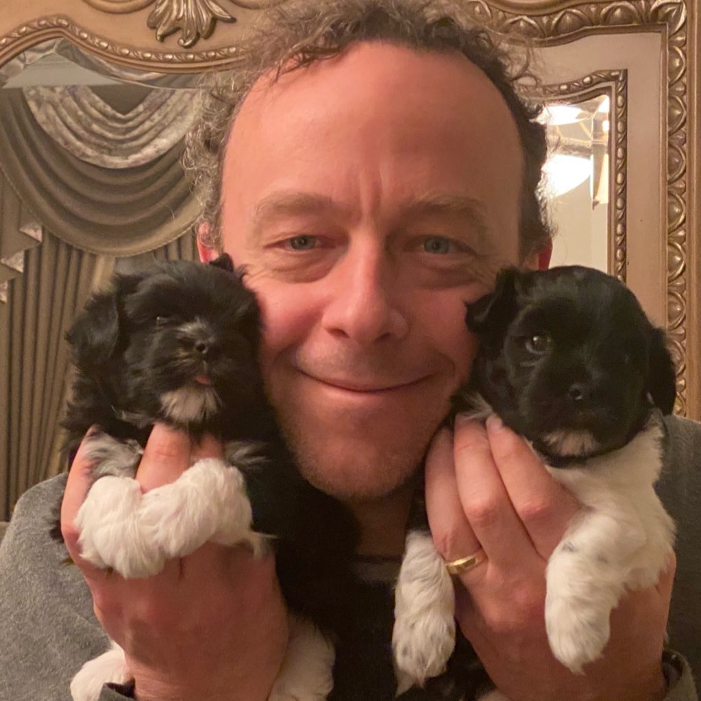 Wade with Puppies