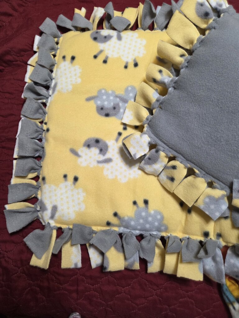 Sheep on Grey backing